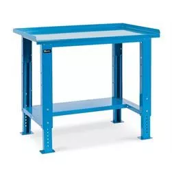 Banco Work Up piano in acciaio mm.1031x705x740/1110H - Blu RAL5012